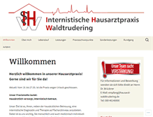 Tablet Screenshot of hausarzt-waldtrudering.com